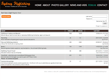Tablet Screenshot of forums.sydneyflyfishing.com.au